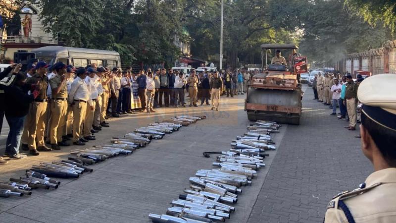 Nagpur Police Seize 440 Illegal Silencers in Campaign Against Noise Pollution