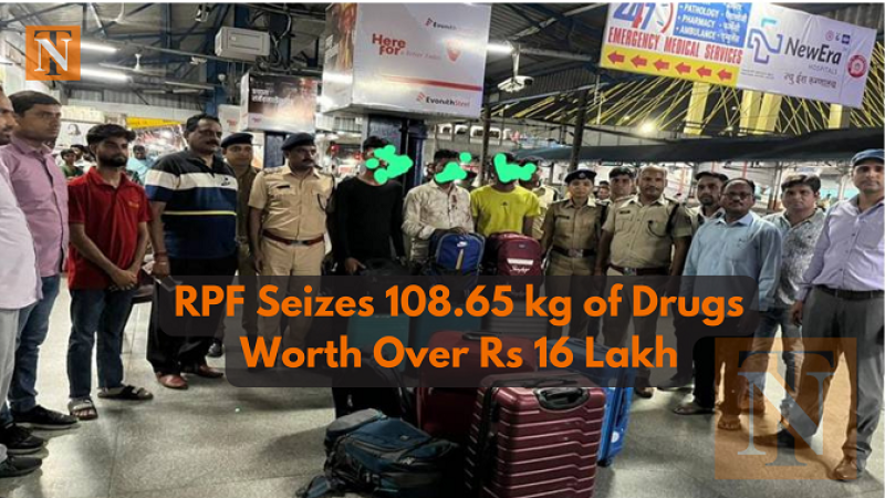 RPF Seizes 108.65 kg of Ganja Worth Over Rs 16 Lakh