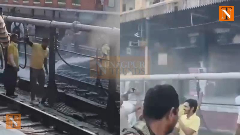 Fire Breaks Out at Nagpur Railway Station: Flames Erupt in Diesel-Laden Goods Train