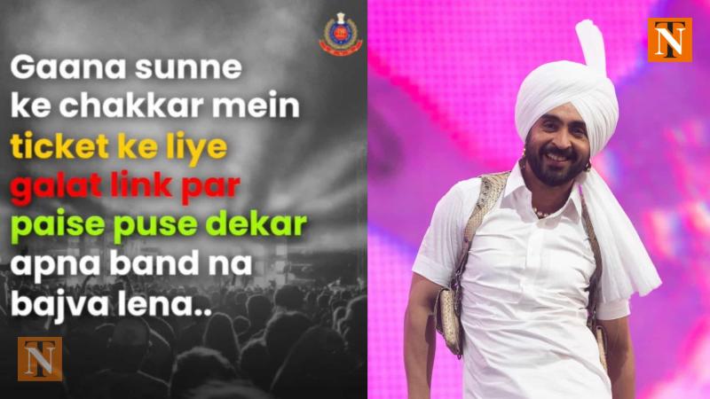 Delhi Police Cautions Against Fake Links for Diljit Dosanjh Concert Tickets