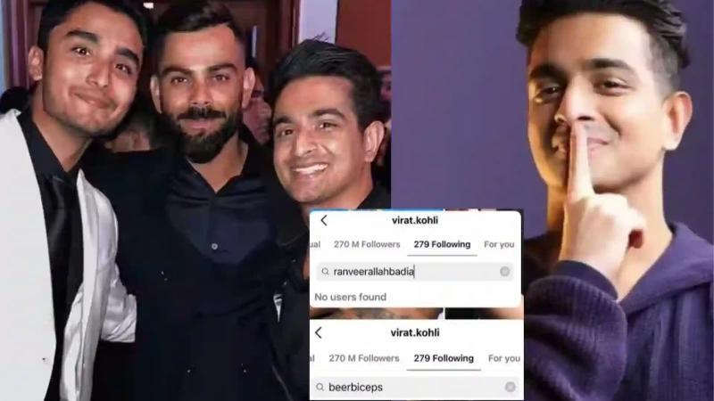 Virat Kohli Unfollows Ranveer Allahbadia After Controversial Remark