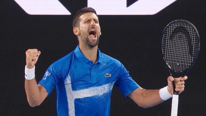 Novak Djokovic defeats 19 year Nishesh Basavareddy