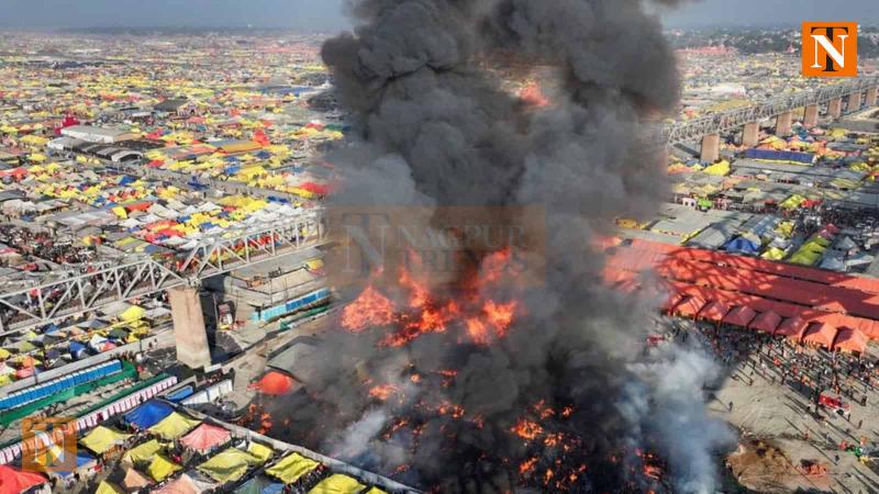 Fire Breaks Out at Maha Kumbh Mela in Prayagraj, No Casualties Reported