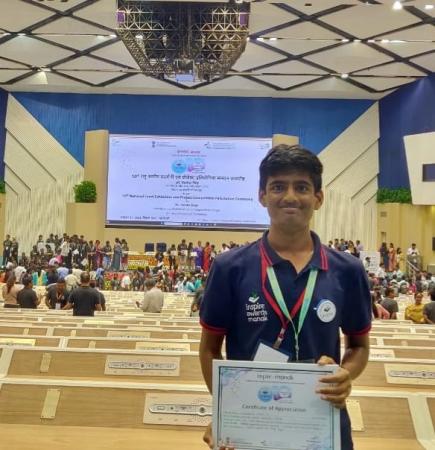 Antariksha Rajesh Shinde of Nagpur Receives Inspire Award from the Department of Science and Technology