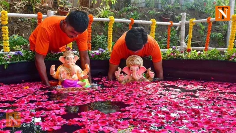 NMC Prepares 419 Artificial Tanks for Eco-Friendly Ganesh Idol Immersion