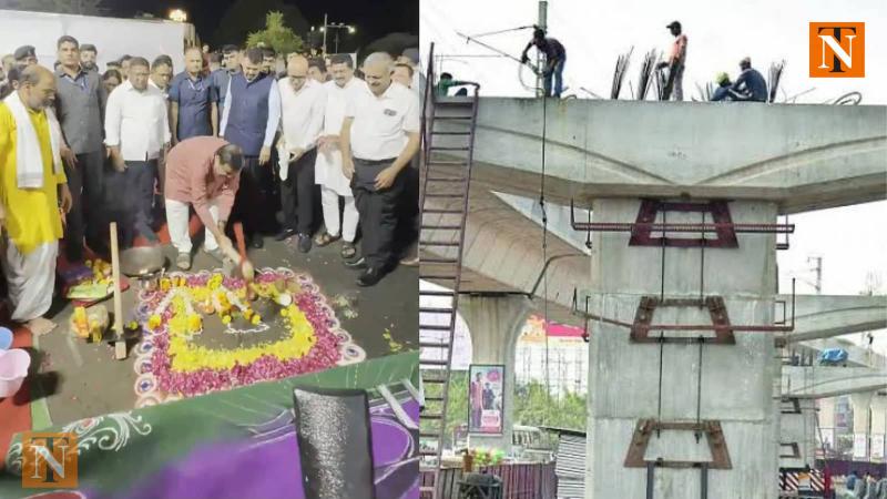 Bhoomi Poojan Of Manewada and Mhalgi Nagar Flyover in Nagpur