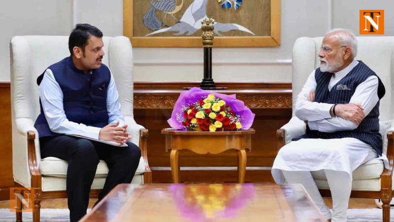 CM Fadnavis Discusses Key Projects with PM Modi, Seeks Centre’s Assistance