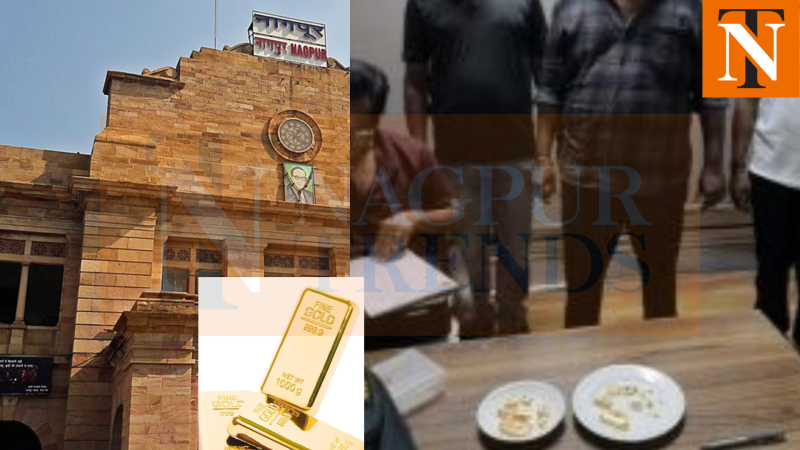 Authorities Seize Gold Worth ₹61 Lakh in Nagpur Railway Station