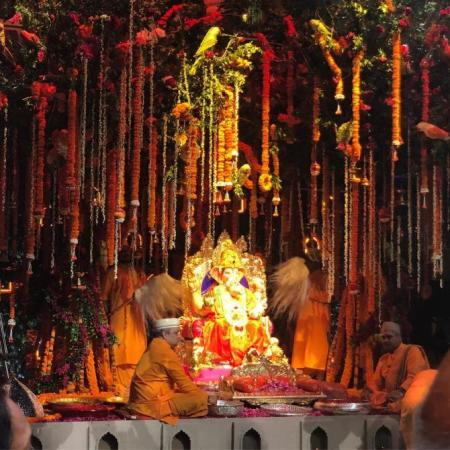 Aagman of Ganpati Bappa at the Ambani's Antila