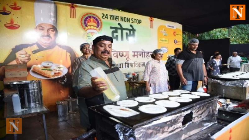 Chef Vishnu Manohar Sets New World Records for Non-Stop Dosa Making