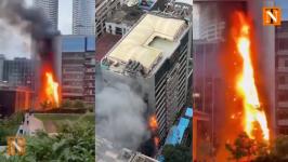 Major Blaze at Times Tower in Lower Parel Controlled; No Casualties Reported
								