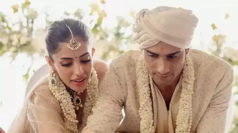 Prateik Babbar and Priya Banerjee Tie the Knot in Stunning Tarun Tahiliani Ensembles