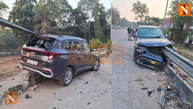 25-Year-Old Dies, Two Hurt in Violent Car Crash on Nagpur-Kamptee Road