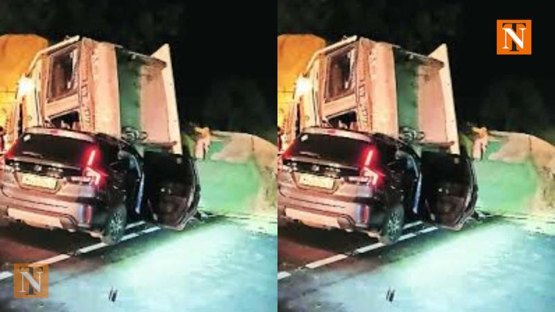 Fatal Accident at Jamtha T-Point: Container Driver Killed, Four Survive