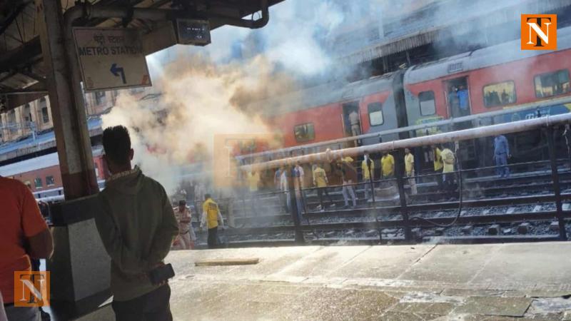 Nagpur Station on High Alert After Simultaneous Fires on Petrol Tank Wagon and Platform Roof