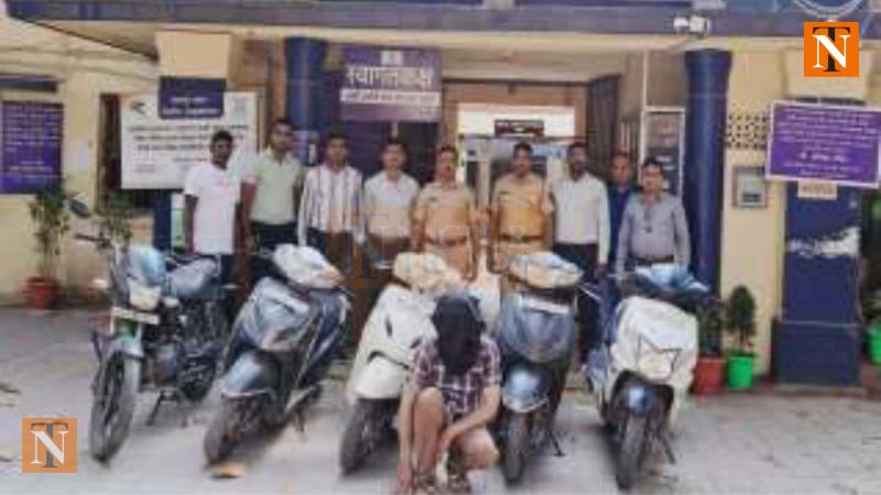 Ganeshpeth Police Arrest Bike Thief, Recover Six Stolen Vehicles