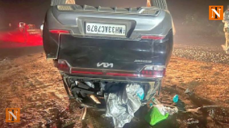 Fatal Accident in Chamorshi: Car Overturns, One Dead and Three Injured