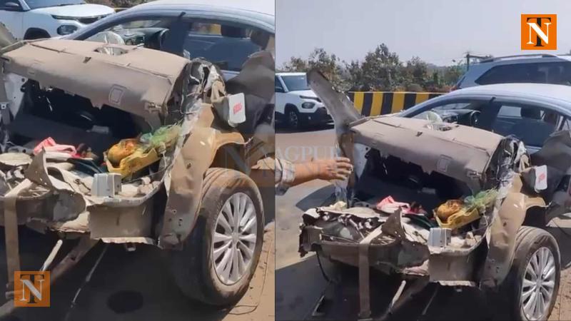 Nagpur Family Injured in Car Accident After Tyre Burst on Samruddhi Expressway